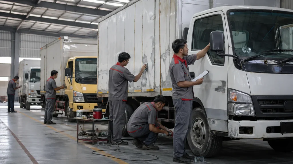 Cara Mengurangi Down-Time Armada Saat Body Repair