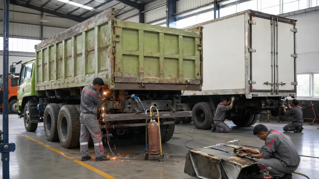 Perbaikan Box Truk, Dump, dan Tangki Truk: Apa Saja yang Dicek?