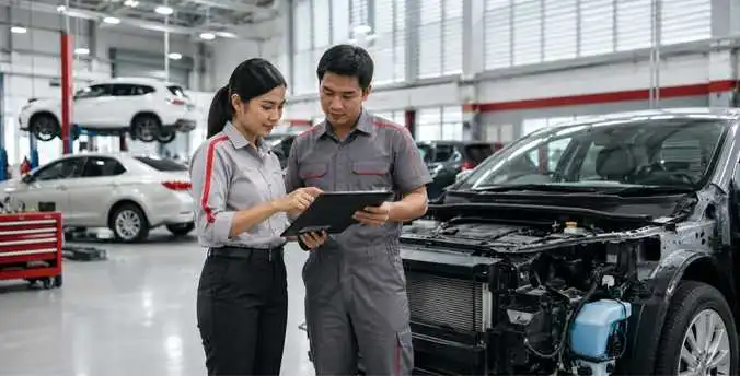 fasilitas workshop Body Repair Mobil Penumpang